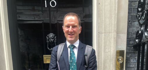 Downing Street visit for ARC East Midlands Theme Lead