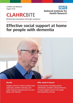Effective social support at home for people with dementia