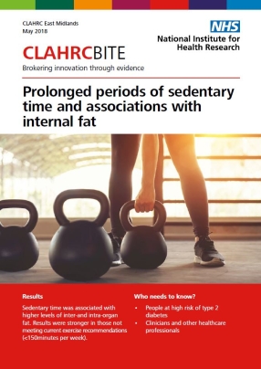 Prolonged periods of sedentary time and associations with internal fat