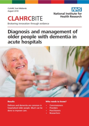 Diagnosis and management of older people with dementia in acute hospitals