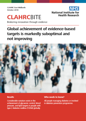Global achievement of evidence-based targets is markedly suboptimal and  not improving