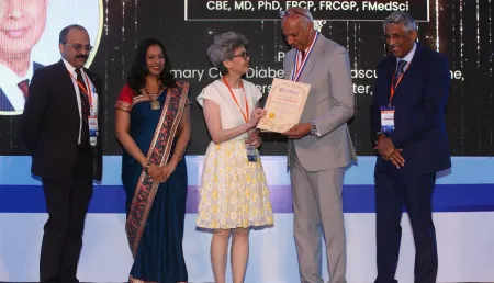 Professor Kamlesh Khunti presented with a Mohans Gold Medal Oration Award 